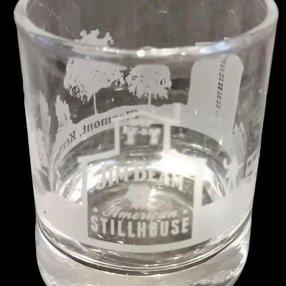 Jim Beam Distillery Double Etched Shot Glass‎ American Stillhouse Clermont KY